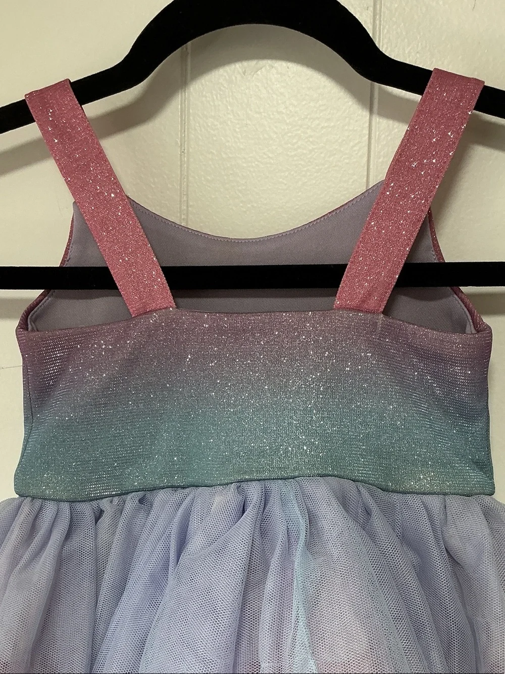 Zunie Glitter Ombre Pink Lavender Blue Tulle Dance Costume